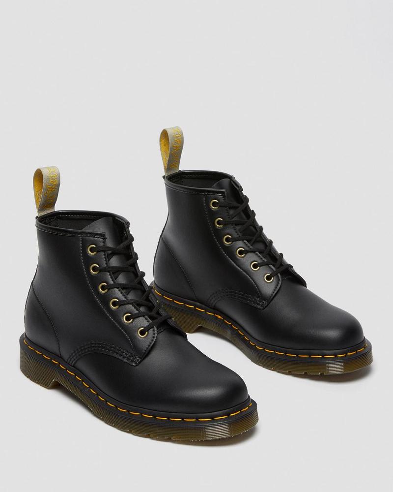 Dr Martens Vegan 101 Felix Enkellaars Dames Zwart | NL 694XYU